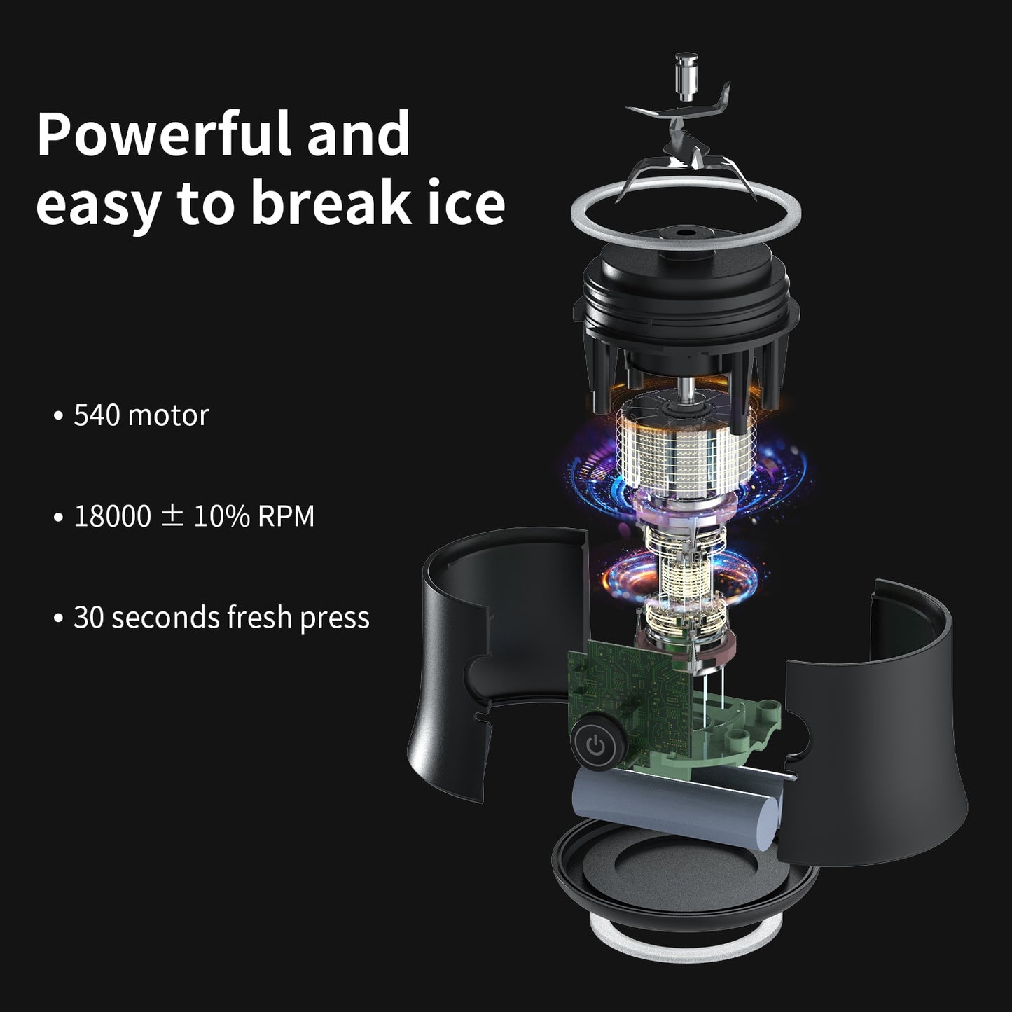 Portable Blender 600ML Electric Juicer Fruit Mixers 4000mAh USB Rechargeable Smoothie Mini Blender Personal Juicer colorful Cup