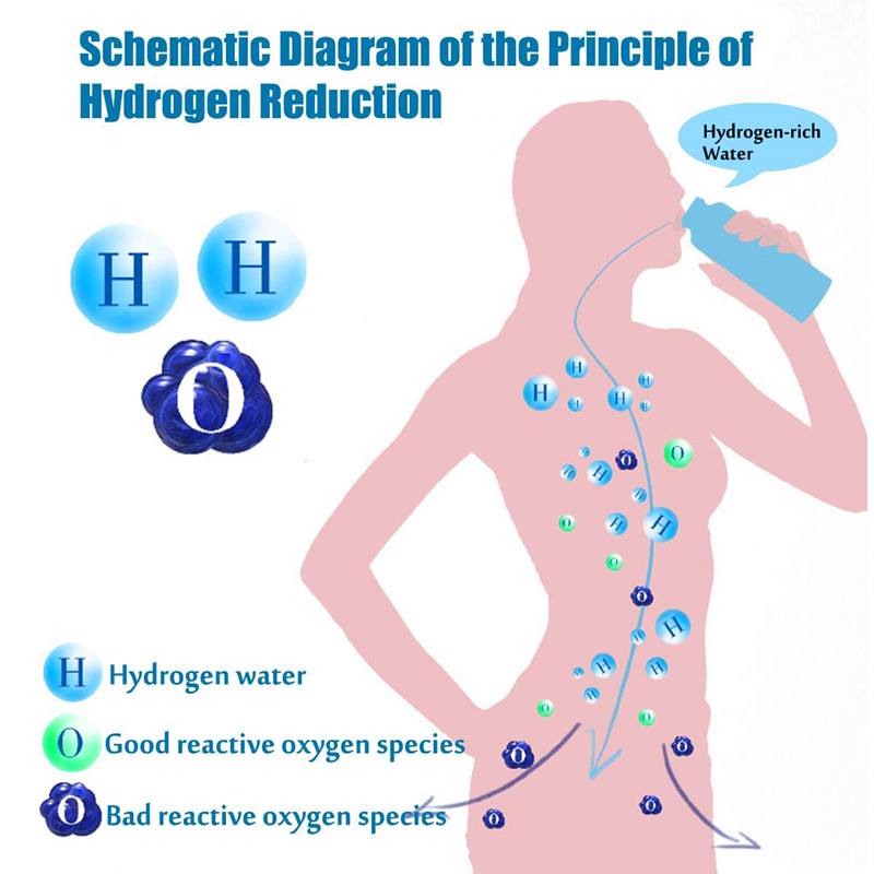 3mins 420ML Portable Water Ionizer Bottle Rechargeable Negative Ion Water Cup Hydrogens-rich Water Cup Water Generator Alkaline